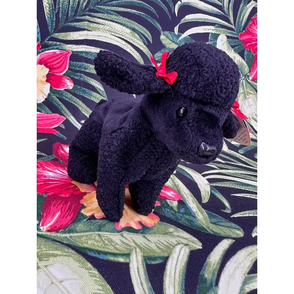 Vintage 1997 TY Black Poodle Dog GIGI Beanie Baby